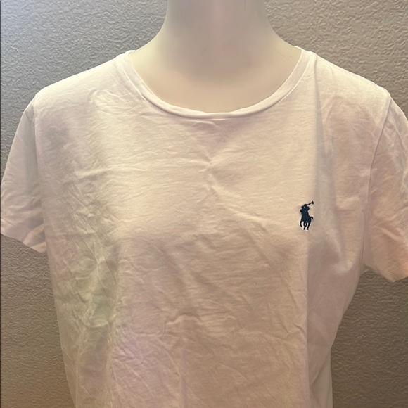 Ralph Lauren White Short Sleeve Tee Classic Crew Neck - Picture 2 of 7